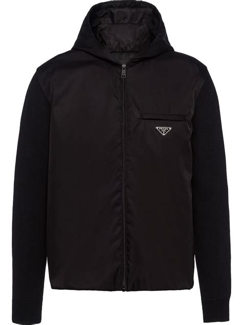 mens prada fleece|prada zip hoodie.